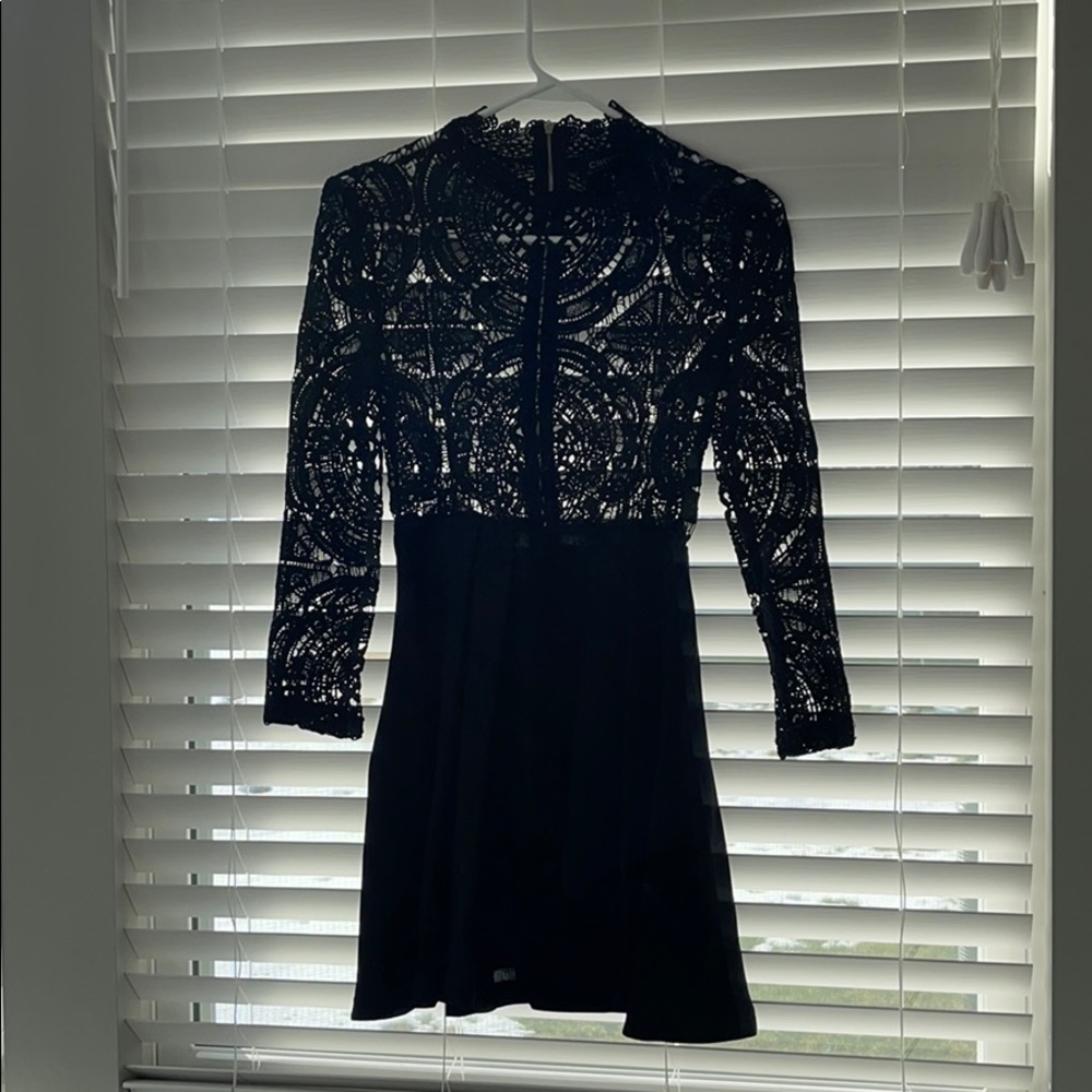 Black lace dress